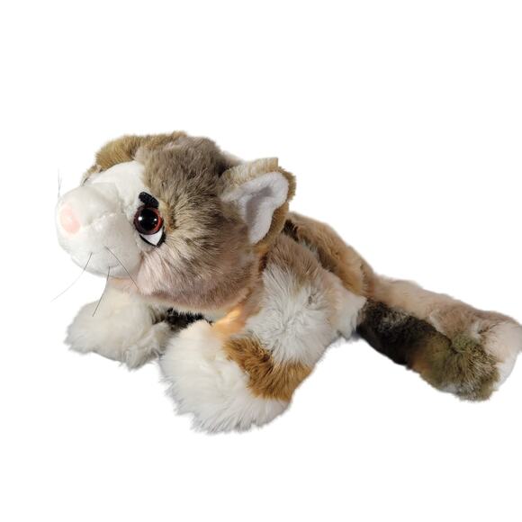Lil' Pet Hospital Plush Calico Cat Toy 12" Stuffed Animal Realistic Multicolor - Picture 2 of 16